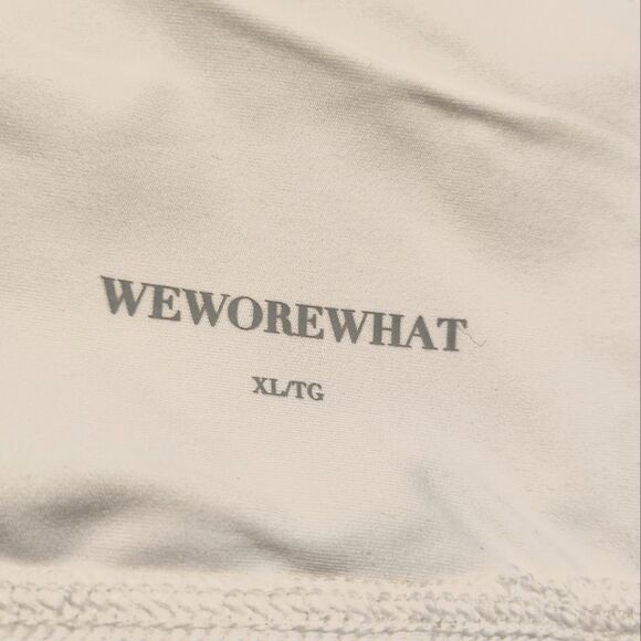 WeWoreWhat Square Neck Corset Top  SportBra White Size XL - Picture 6 of 7